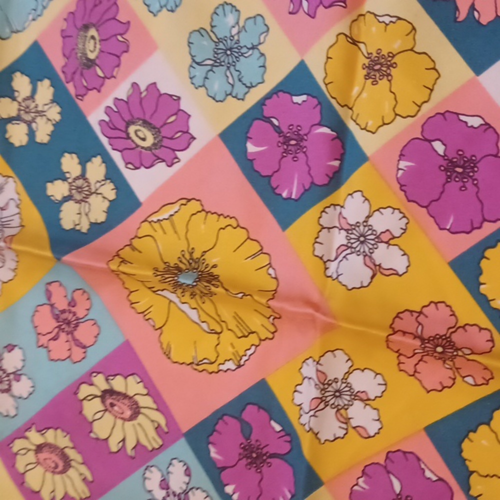 Echo Silky Floral Square Scarf - Picture 3 of 5